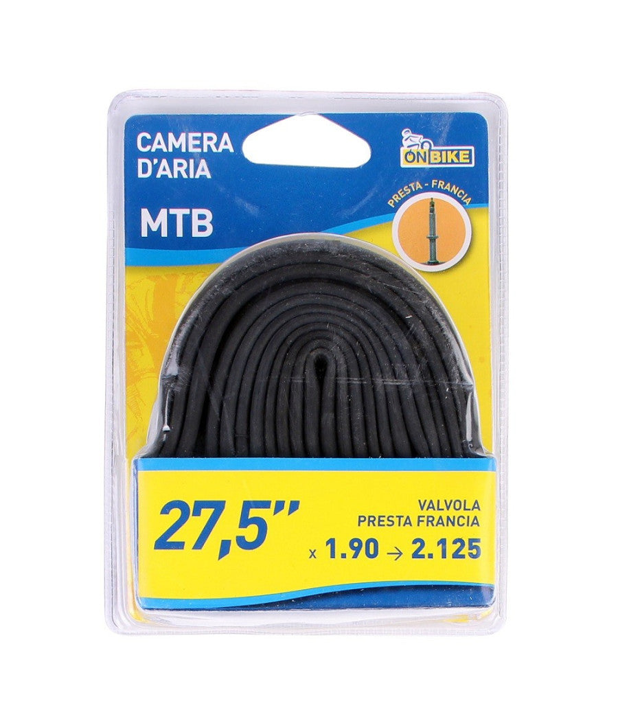 Camera D'aria Bici 27,5"x1.90 2.125 Valvola Presta Compatibile Regina Italia 3977         