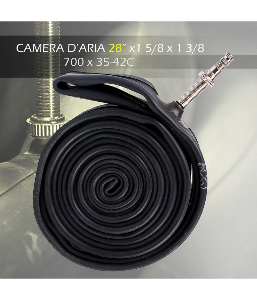 Camera D'aria Per Bici 28" 700 X 35-42c 1x 5/8 1x 3/8 Valvola Regina Italia 2009         