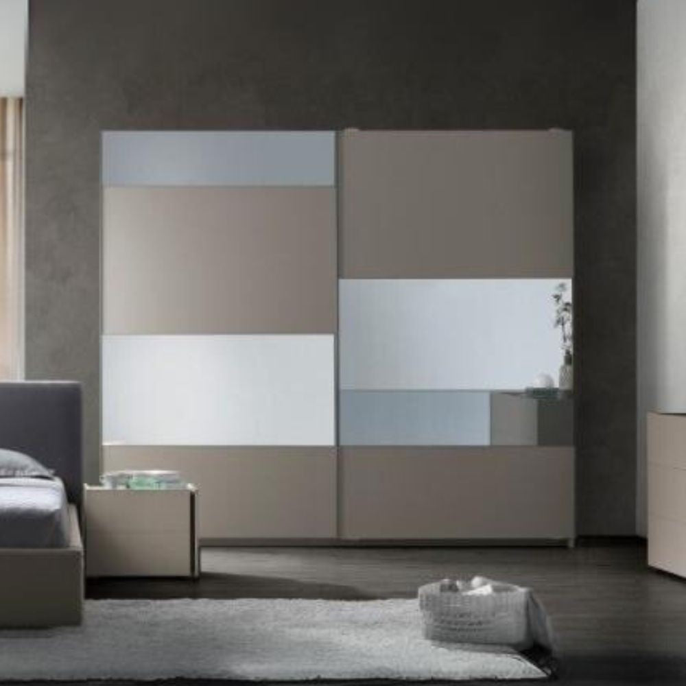 Camera da letto Liana armadio ante scorrevoli colore canapa