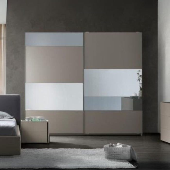 Camera da letto Liana armadio ante scorrevoli colore canapa