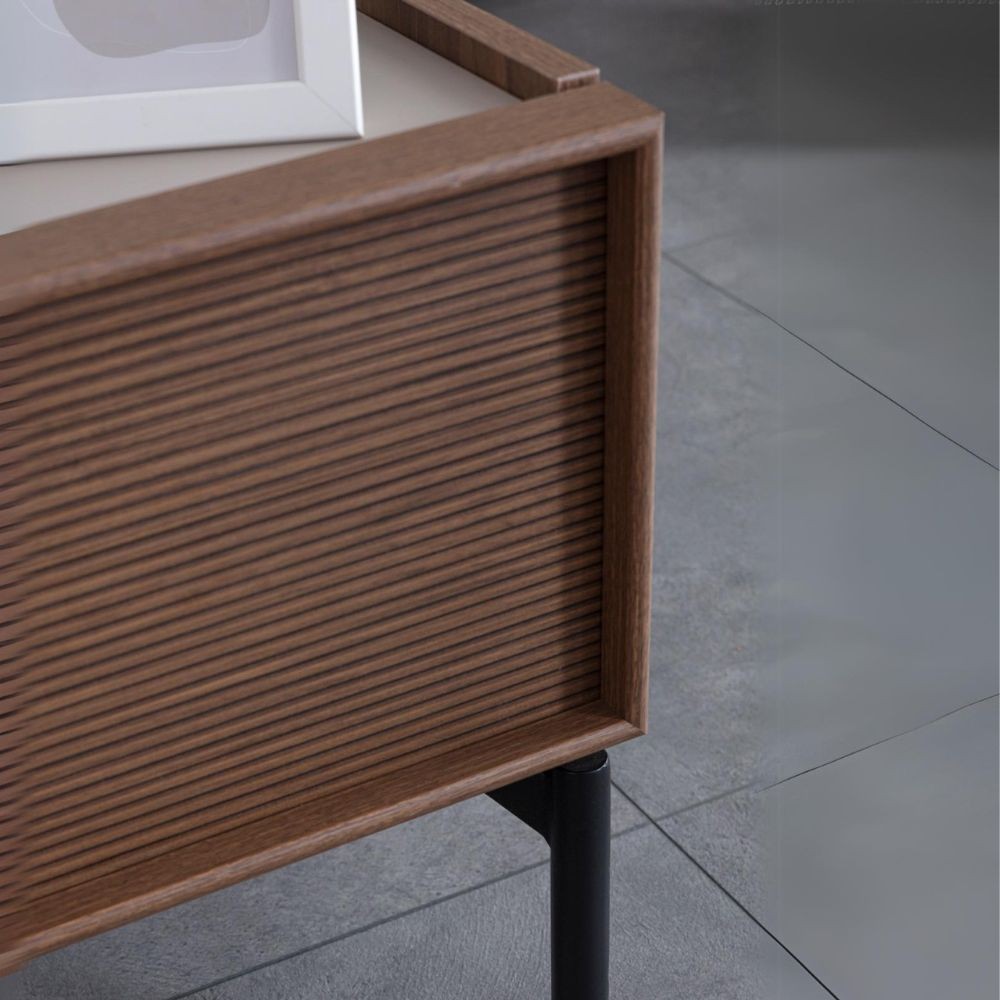 Camera da letto con letto contenitore e armadio con specchi Vega