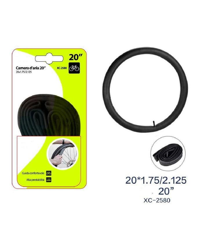 Camera D'aria 20" Per Pneumatici Ruote Bici Bicicletta Bike 20x1.75/2.125 Xc2580         