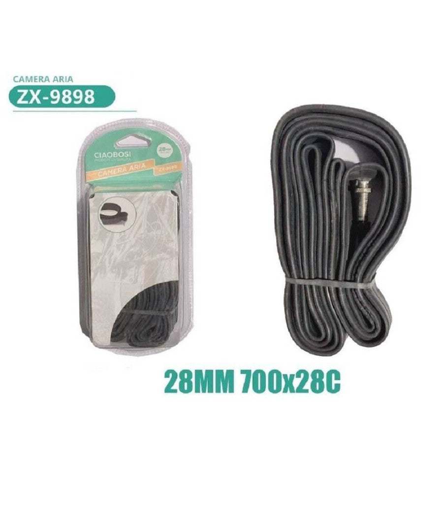 Camera D'aria Per Pneumatici Ruote Bici Bicicletta 28mm 700x28c Ricambio Zx-9898         
