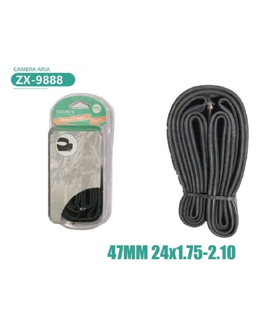 Camera D'aria Per Pneumatici Ruote Bici Bicicletta 47 Mm 24à—1.75-2.10 Zx-9888         