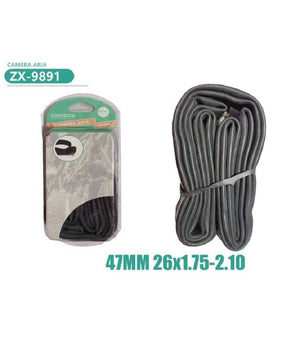 Camera D'aria Per Pneumatici Ruote Bici Bicicletta 47 Mm 26à—1.75-2.10 Zx-9891         
