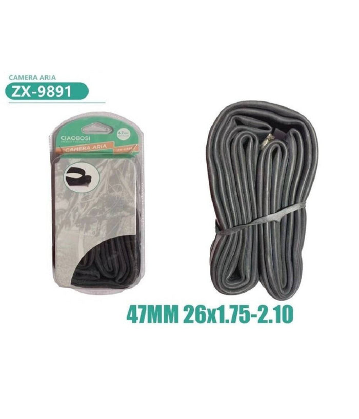 Camera D'aria Per Pneumatici Ruote Bici Bicicletta 47 Mm 26à—1.75-2.10 Zx-9891         