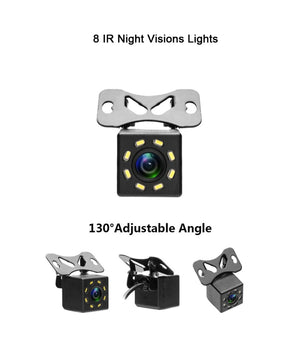 Camera Telecamera Retromarcia Auto Camper 8 Led 170° 420tvl Con Staffa         