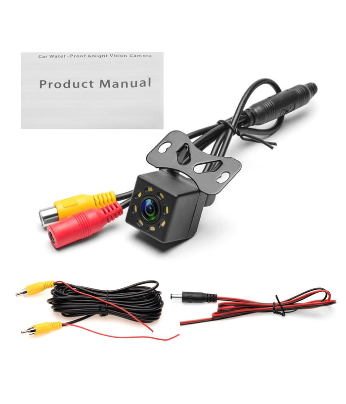 Camera Telecamera Retromarcia Auto Camper 8 Led 170° 420tvl Con Staffa         