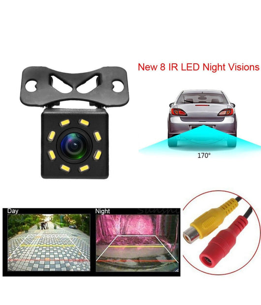 Camera Telecamera Retromarcia Auto Camper 8 Led 170° 420tvl Con Staffa         
