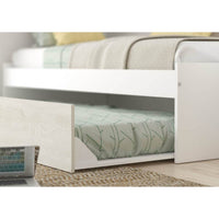 Cameretta a ponte con letto estraibile 6007 colore bianco e rosa antico reversibile