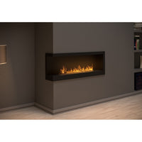 Caminetto a Bioetanolo Angolare Corner 1200 Left SimpleFire da incasso con Vetro