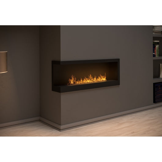 Caminetto a Bioetanolo Angolare Corner 1200 Left SimpleFire da incasso con Vetro