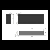Caminetto a Bioetanolo Angolare Corner 1200 Right SimpleFire da incasso con Vetro