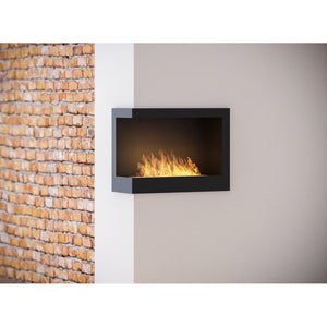 Caminetto a Bioetanolo Angolare Corner 600 Left SimpleFire da incasso con Vetro