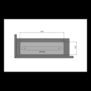 Caminetto a Bioetanolo Angolare Corner 600 Left SimpleFire da incasso con Vetro