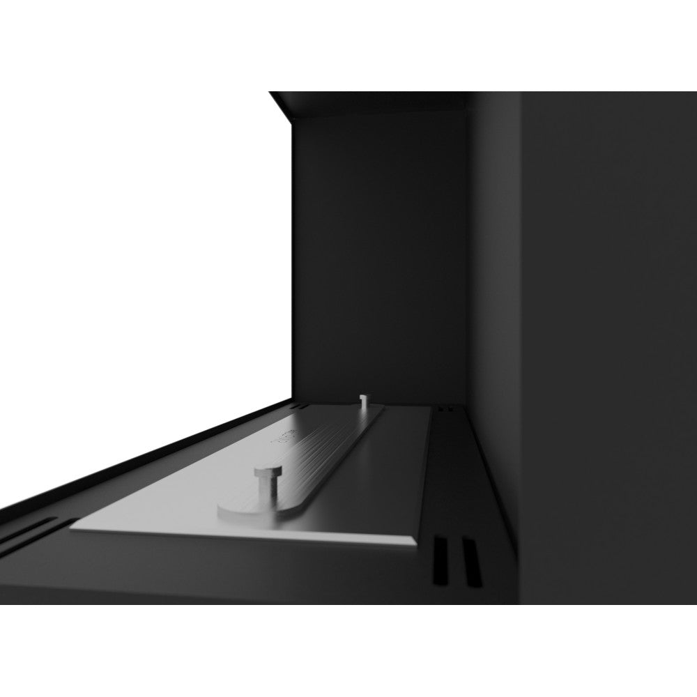 Caminetto a Bioetanolo Angolare Corner 600 Right SimpleFire da incasso con Vetro