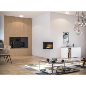 Caminetto a Bioetanolo Angolare Corner 900 Right SimpleFire da incasso con Vetro