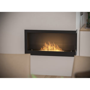 Caminetto a Bioetanolo Angolare Corner 900 Right SimpleFire da incasso con Vetro