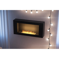 Caminetto a Bioetanolo BlackBox 910 SimpleFire da parete con Vetro