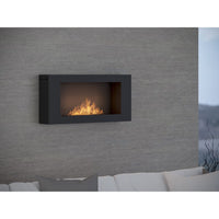 Caminetto a Bioetanolo BlackBox 910 SimpleFire da parete con Vetro