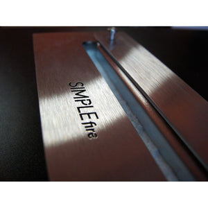 Caminetto a Bioetanolo BlackBox 910 SimpleFire da parete con Vetro