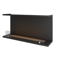 Caminetto a Bioetanolo Da Incasso di Design C1000 V.2 con Vetro Aperto su 3 Lati Bruciatore da 2 Litri