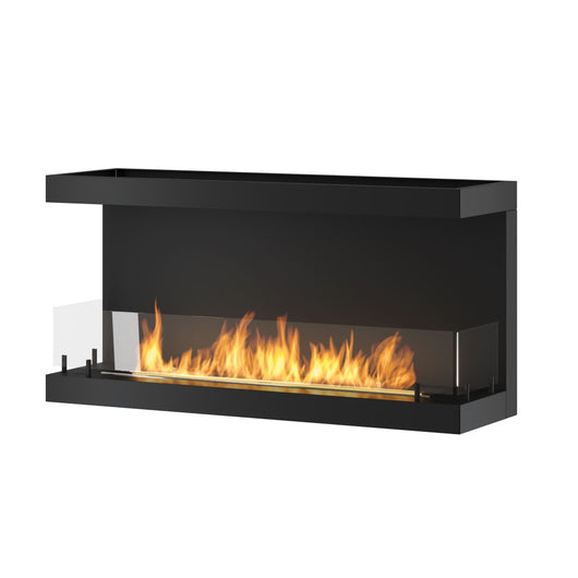 Caminetto a Bioetanolo Da Incasso di Design C1000 V.3 con Vetro Aperto su 3 Lati Bruciatore da 2 Litri