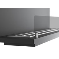 Caminetto a Bioetanolo Da Incasso di Design C1200 V.2 con Vetro Aperto su 3 Lati Bruciatore da 3 Litri