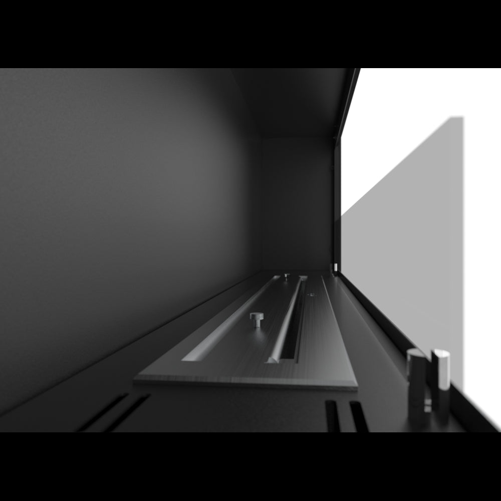 Caminetto a Bioetanolo Frame 1500 Bianco SimpleFire da incasso con Vetro