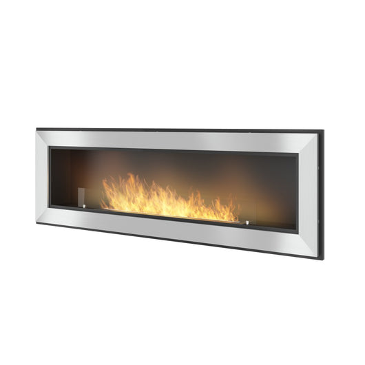 Caminetto a Bioetanolo Frame 1500 Inox SimpleFire da incasso con Vetro