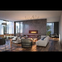 Caminetto a Bioetanolo Frame 1500 SimpleFire da incasso con Vetro Nero