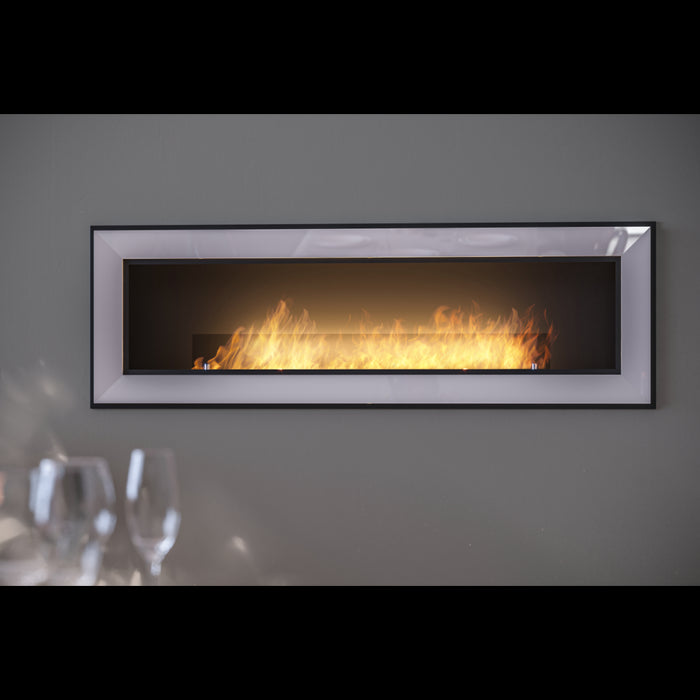 Caminetto a Bioetanolo Frame 1500 Inox SimpleFire da incasso con Vetro