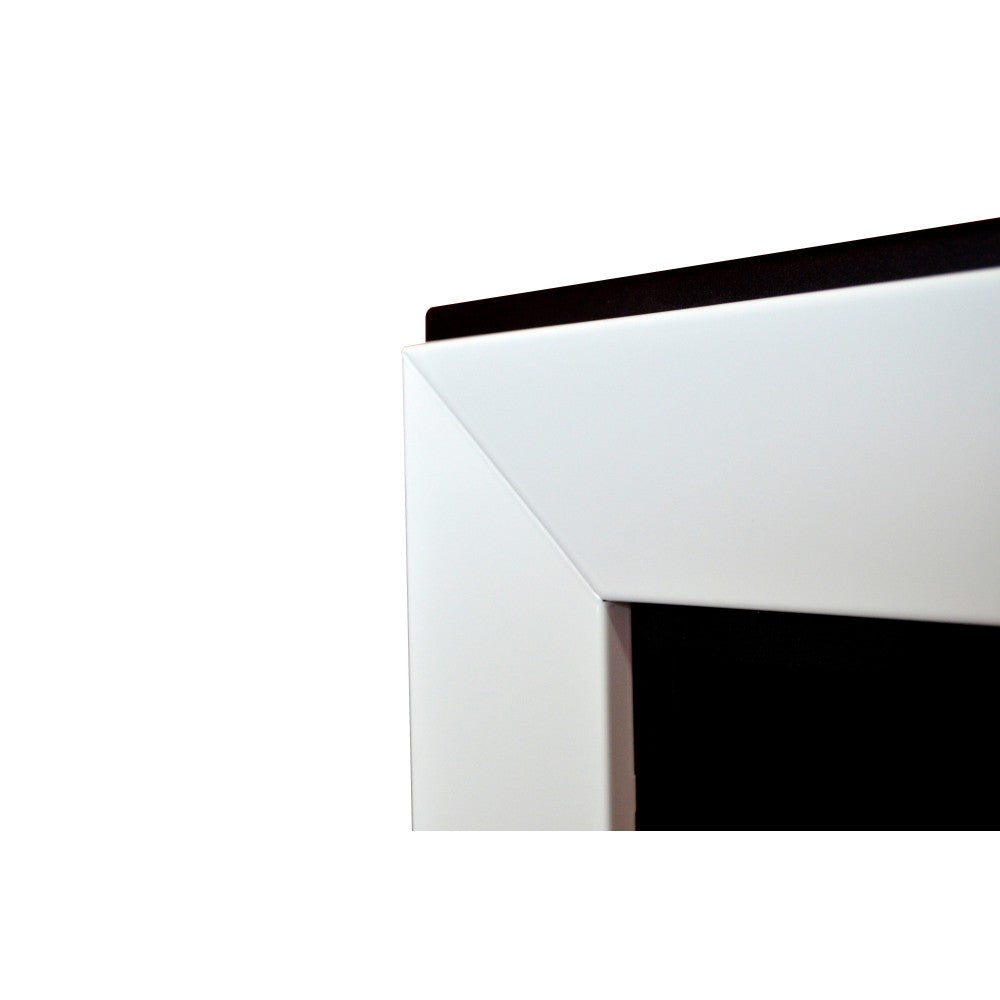 Caminetto a Bioetanolo Frame 1800 SimpleFire da incasso con vetro Bianco
