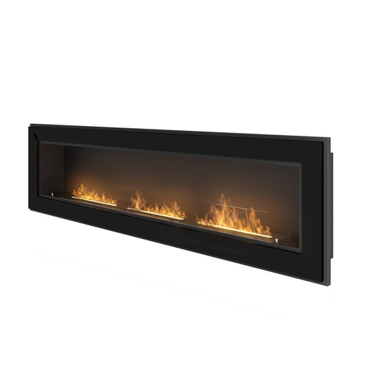 Caminetto a Bioetanolo Frame 1800 SimpleFire da incasso con vetro Nero