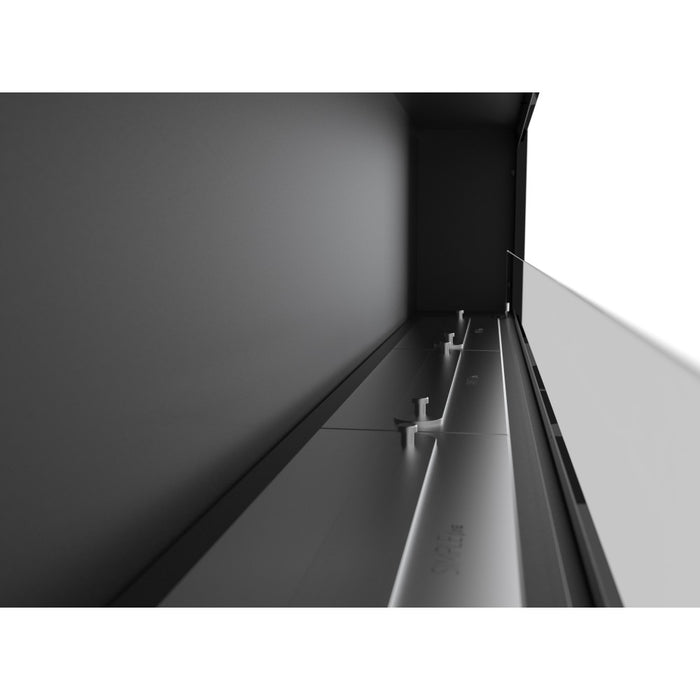 Caminetto a Bioetanolo Frame 1800 SimpleFire da incasso con vetro Nero