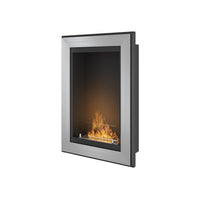 Caminetto a Bioetanolo Frame 550 SimpleFire da incasso Inox con Vetro