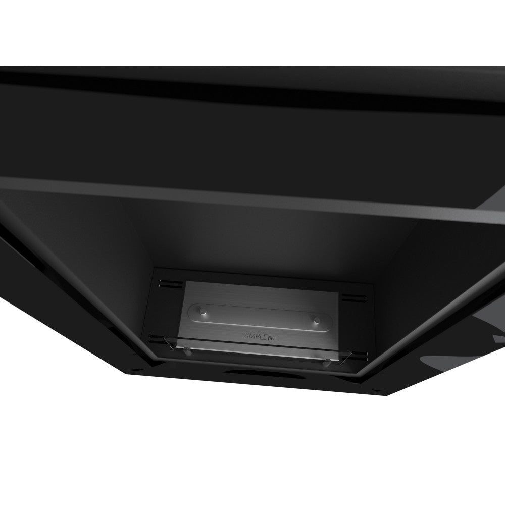Caminetto a Bioetanolo Frame 550 SimpleFire da incasso con Vetro Nero