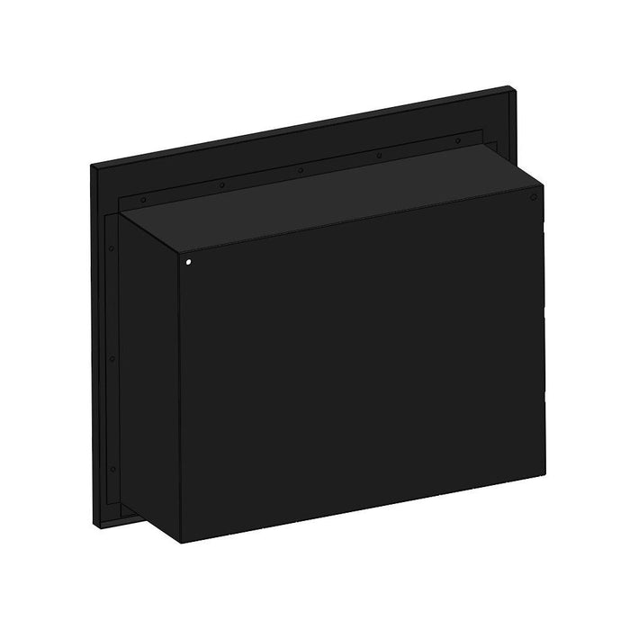 Caminetto a Bioetanolo Frame 600 nero opaco da incasso a parete senza vetro