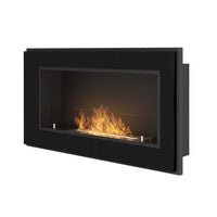 Caminetto a Bioetanolo Frame 900 SimpleFire da incasso con Vetro Nero