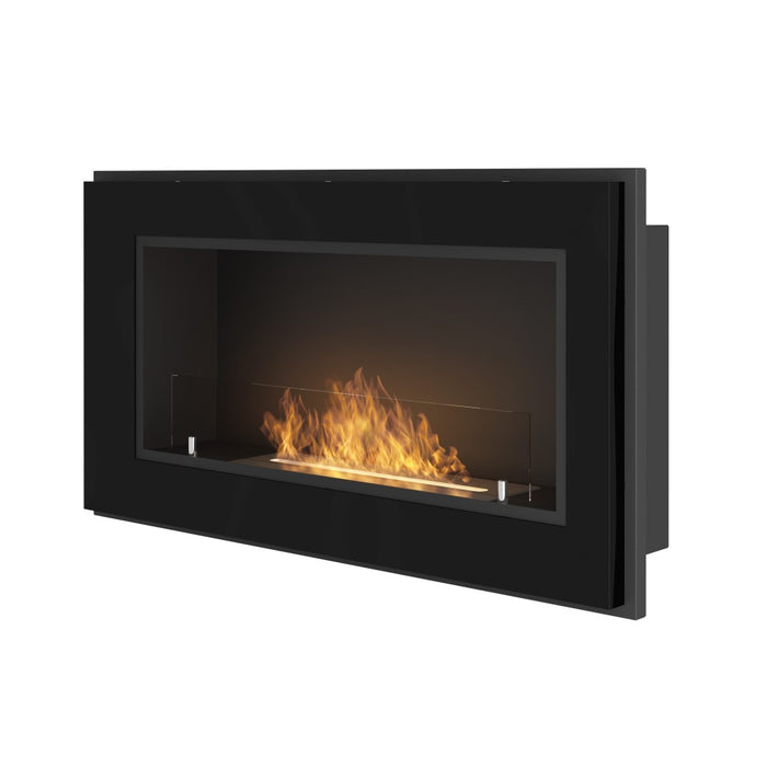 Caminetto a Bioetanolo Frame 900 SimpleFire da incasso con Vetro Nero
