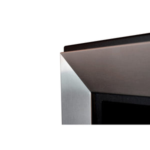 Caminetto a Bioetanolo Frame 900 SimpleFire da incasso Inox con Vetro