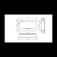 Caminetto a Bioetanolo INSIDE 900 Infire da incasso con Vetro