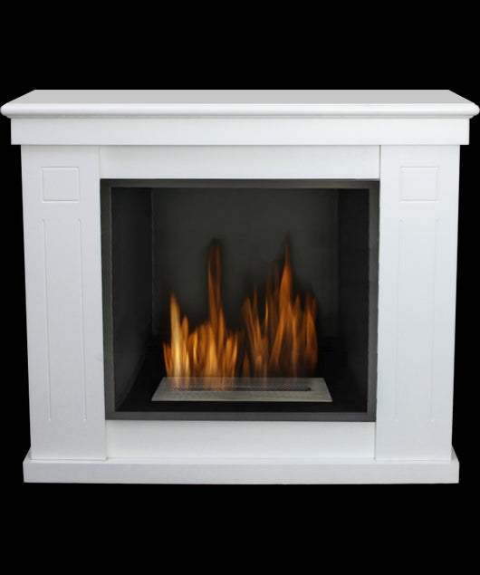 Caminetto a bioetanolo Raffaello bianco bruciatore 1,7lt