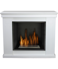 Caminetto a bioetanolo Raffaello bianco bruciatore 1,7lt