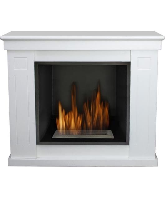 Caminetto a bioetanolo Raffaello bianco bruciatore 1,7lt