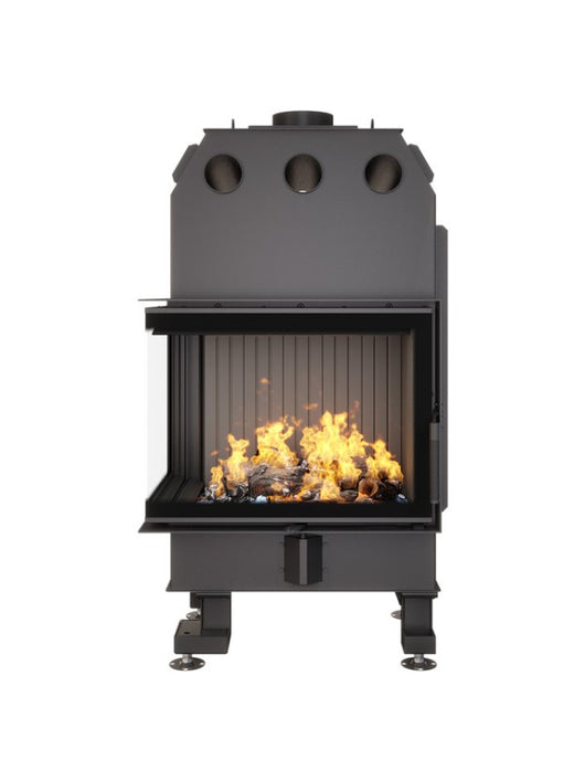 Caminetto ad angolo Inserto Apertura sinistra Nero Energy 65x50x47 (14,5 kW) ECO