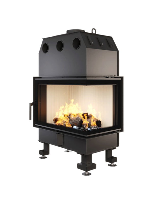 Caminetto ad angolo Inserto Apertura destra Energy 75x50x47 (15,1 kW) ECO