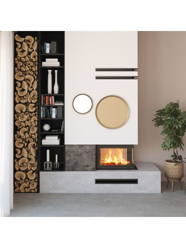 Caminetto ad angolo Inserto Apertura sinistra Energy 75x50x47 (15,1 kW) ECO