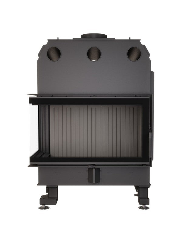 Caminetto ad angolo Inserto Apertura sinistra Nero Energy 85x50x47 (17 kW) ECO