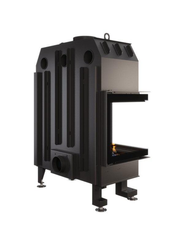 Caminetto ad angolo Inserto Apertura sinistra Energy 85x50x47 (17 kW) ECO